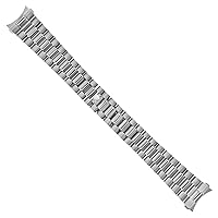Ewatchparts PRESIDENT WATCH BAND BRACELET COMPATIBLE WITH ROLEX DATEJUST 20MM STAINLESS STEEL SOLID LINK