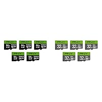 PNY 64GB Premier-X + 32GB Elite microSDXC & microSDHC Memory Card Value Pack (10 Cards)