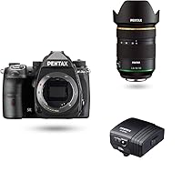 Pentax K-3 Mark III Flagship APS-C Black Camera Body - 12fps, Touch Screen LCD w/HD 16-50mm F2.8ED PLM AW Large-Aperture Standard Zoom Lens (28030) and O-GPS2 Handy GPS Unit (30364)