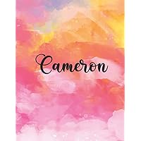 Cameron: Personal Name Dot Gird | The Notebook For Writing Journal or Diary Women & Girls Gift for Birthday, For Student | 160 Pages Size 8.5x11inch - V.544