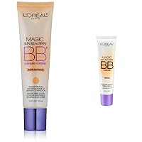 L'Oréal Paris Makeup Magic Skin Beautifier BB Cream Tinted Moisturizer with Beautifying Beads, 1 fl oz, Anti-Fatigue and Medium