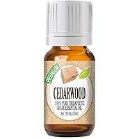 Cedarwood Essential Oil – for Essential Oil Diffuser, Hand Salve, Anointing Oil – 0.33 Fluid Ounces