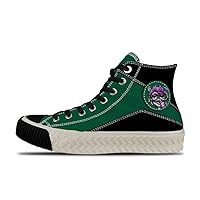 Popular Graffiti (21),Green 9 Custom high top lace up Non Slip Shock Absorbing Sneakers Sneakers with Fashionable Patterns