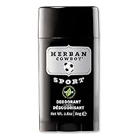 Herban Cowboy Deodorant, Sport, 2.8 Ounce