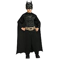 Imagine by Rubies The Dark Knight Rises: Batman Children's Action Suit with Cape and Mask Black, Medium, 4866