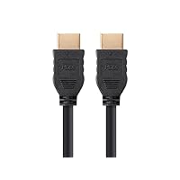 Monoprice High Speed HDMI Cable, 4K@60Hz, 18Gbps, HDR, 24AWG, YCbCr 4:4:4, CL2, No Logo, Compatible with UHD TV and More, 6 Feet, Black - Commercial Series