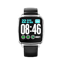 Men's Women's Sports IP67 Waterproof Smart Watch Fitness Tracker Neutral Watch with Heart Rate/Sleep Monitoring Step Counter Reminder（ for iOS and Android Phone） (Silver)