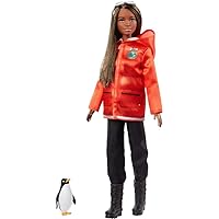 Barbie Polar Marine Biologist Doll, Brunette, Inspired by National Geographic for Kids 3 Years to 7 Years Old