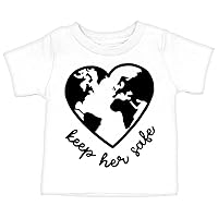 Keep Her Safe Baby T-Shirt - Nature Lover Gift - Earth Inspired Apparel