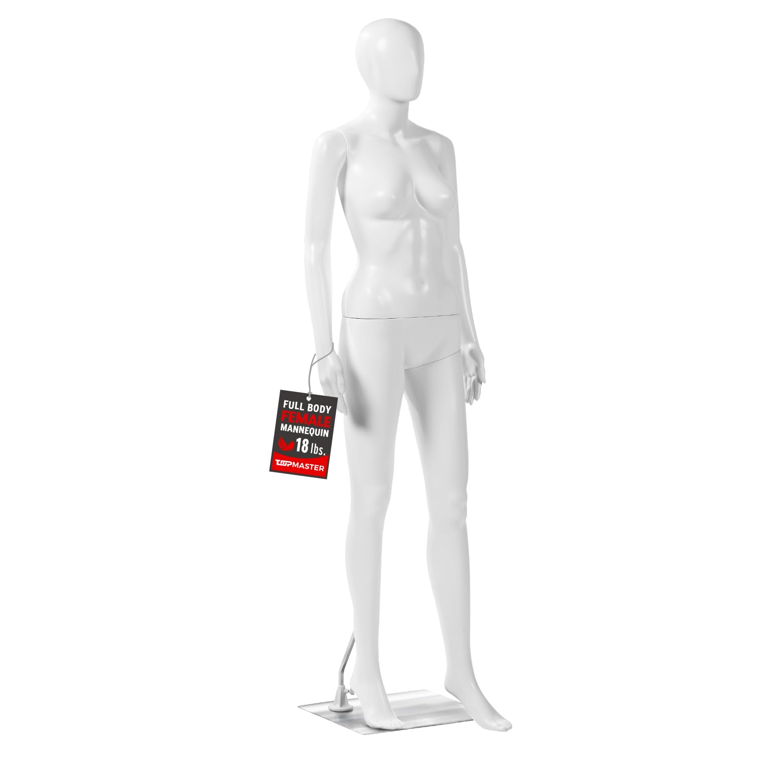 360° Flex Mannequin PP Dress Form with Vivid Expressions & Adjustable Posture - Easy Assembly, Durable Metal Base, Fits All Garments - No Tool Required, Turnable Head & Flexible Limbs