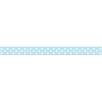 American Crafts Dollar Ribbon - Baby Blue Micro Dot - 3/8