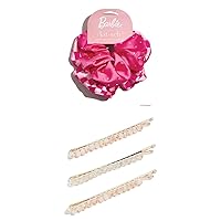 Barbie x Kitsch Satin Brunch Hair Scrunchies for Women & Fashion Bobby Pins with Discount