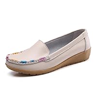 Loafers Comfortable Slip On Casual Leather Walking Flats Outdoor Driving Shoes