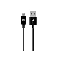 Monoprice USB Type-A to USB Micro Type-B Cable - 2.4A, 22/30AWG, 10 Feet, Black - Select Series