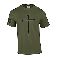 Jesus Nail Cross Coventry Cross of Nails Mens Christian Short Sleeve T-Shirt Graphic Tee