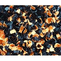 Paper Party Confetti - Micro cut - Two Tone Black/Orange - Birthday Party Bash - Party/Wedding/Luau/Shower Anniversary - Gift Basket Filler - Table Décor Party Accessories (CON-MIC-010)
