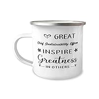 Chief Sustainability Officer Camper Mug, great leaders inspire greatness in others, Campfire Cup Gift, Mountain Camping Coffee Mug