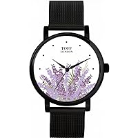 Purple Lavender Watch Ladies 38mm Case 3atm Water Resistant Custom Designed Quartz Movement Luxury Fashionable