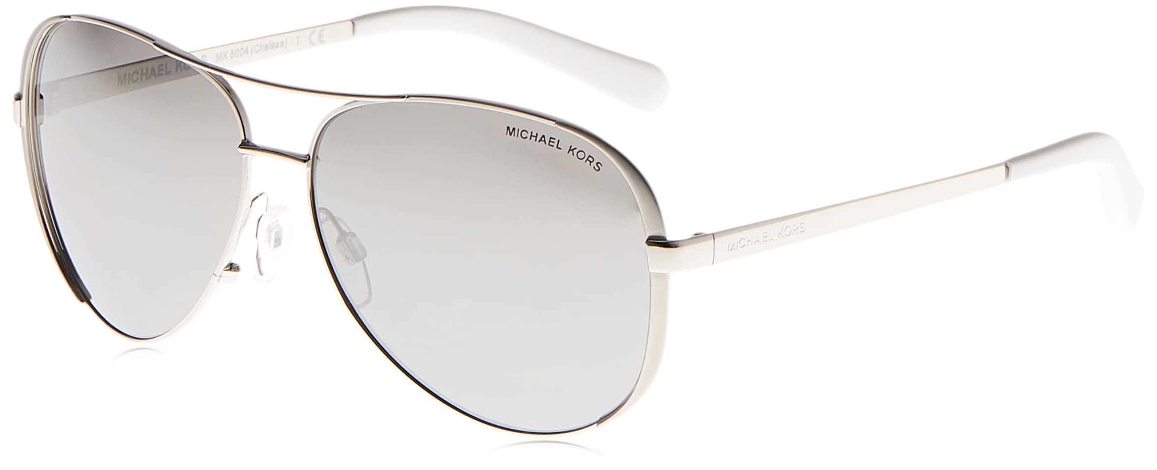 Michael Kors MK5004 Chelsea Aviator Sunglasses Rose Gold wTaupe Mirror New   eBay