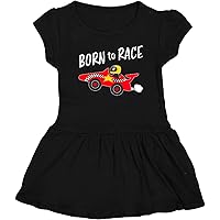 inktastic Born to Race- Red Race Car Toddler Dress
