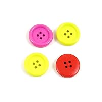 Price per 5 Pieces Sewing Sew On Buttons AD1 Mixed Round 4 Holes for clothes in bulk wood Fasteners Knopfe