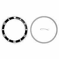 Ewatchparts BEZEL & INSERT ROTATING KIT COMPATIBLE WITH ROLEX NO DATE SUBMARINER 14060, 14060M BLACK