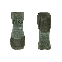 RC Pet Products Sporty PAWks Anti-Slip, Stylish, Functional, Protective Dog Socks | Large, Olive Heather