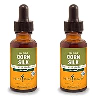 Herb Pharm Certified Organic Corn Silk Liquid Extract for Urinary System Support, 1 Fl Oz (Pack of 2)