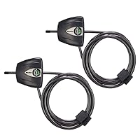 Master Lock Python Cable Lock, Cable Lock with Keys, Trail Camera and Kayak Locking Cable, 2 Pack, 8417T,Black