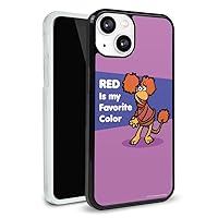 Red is My Favorite Color Fraggle Rock Protective Slim Fit Plastic Bumper Case Fits Apple iPhone 13
