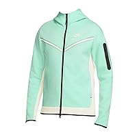 Nike Men's Sportswear Mint Foam/Sail/Black Tech Fleece Full-Zip Hoodie (CU4489 379) - L