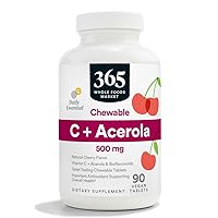 365 by Whole Foods Market, Vitamin C Plus Acerola C 500Mg, 90 Tablets