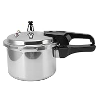 Aluminium Alloy Pressure Cooker, 3L Stainless Steel Pressure Cooker for Home, Easy to , 18cm Bottom Induction Compatible Pressure Canner for Indian Cooking, Soups, and Rice Recipes