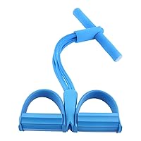 Yoga Resistance Bands Elastic Sit Up Rope Pedal Resistance Band 4-Tube Sit-up Expander Elastic Pull Rope Fitness Tool for Abdomen Waist Arm Stretching Slimming Training