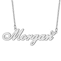 Personalized Name Necklaces 18K Gold Plated Cute Love Heart Name Pendant for Women Girls Christmas Gift