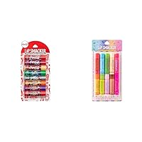 Lip Smacker Coca-Cola Flavored Balm, 8 Count, Flavors Coke, Cherry Vanilla Sprite, Root Beer & Party Pack Collection, Original & Best, flavored lip balm for kids