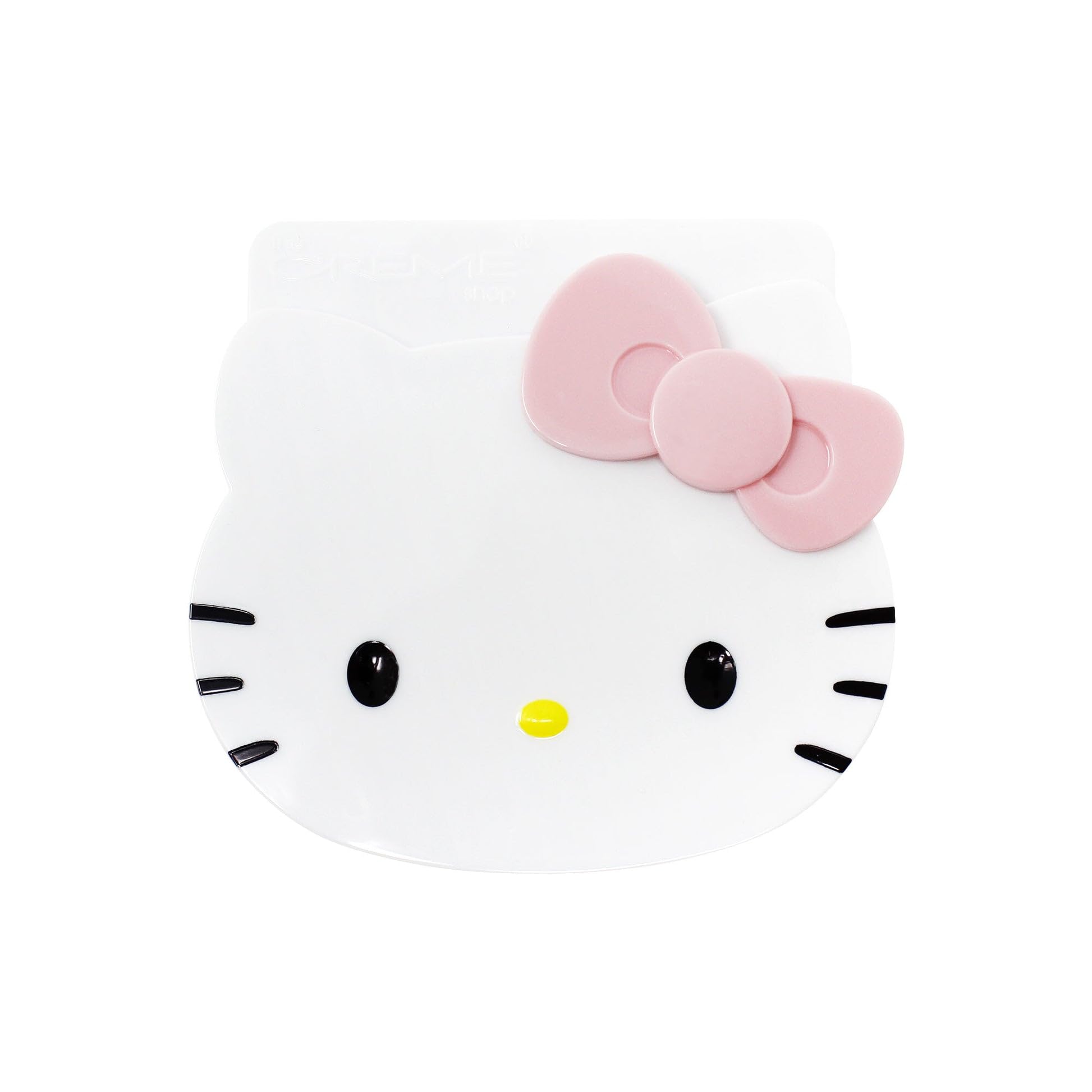 The Creme Shop Hello Kitty On-The-Go Compact Mirror Dual-Sided HD Mirrors with 1x and 2x Magnification, Perfect Travel Size for Touch-Ups from Every Angle, Fits in Bag or Palm, Cute Hello Kitty Design