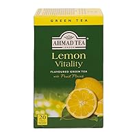 Lemon Green Tea, 20-Count Boxes (Pack of 6)