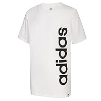 adidas Boys' Short Sleeve Cotton Jersey Logo T-Shirt Tee