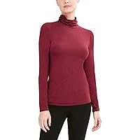 BCBGMAXAZRIA Women's Long Sleeve Turtleneck Top