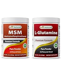 MSM Powder 1Lb & L-Glutamine Pure Powder 1 LB