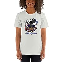 Police Wife, Afro Wife, cop Life, First Responder Wife t-Shirt