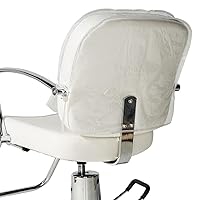 Salon Chair Cover, Protects Spa/Salon Chair Upholstery from Stains, Chemicals, Moisture, and Wear, Round, Fits Most Salon Chairs, Durable Vinyl, Clear