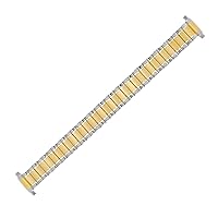 Hadley Roma LB6873T 10-14mm Two Tone Straight Expansion Ladies Watch Band