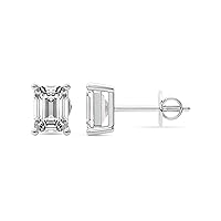 Gift For Mothers Day IGI Certified 1/6 Carat - 12 Carat Solitaire Lab Diamond Stud Earrings 4 Prong | F-G Color, VS1-VS2 Clarity | 14K White Gold | Friendly Diamonds Earrings