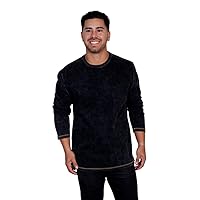 Scully Mens Charcoal 100% Cotton Beefy L/S T-Shirt