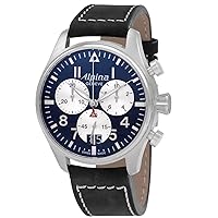 Alpina Men Analog Quartz Watch with Leather Strap AL-372NS4S6