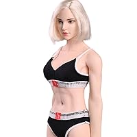 HiPlay 1/6 Scale Female Figure Doll Clothes: Black Tripod Sports Underwear for 12-inch Collectible Action Figure SA025 (B)