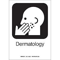 Brady 142412 Aluminum Dermatology Sign, Text and Symbol, 10