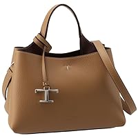 Tod's XBWAPAEL000 QRI Bag, Tote Bag, Leather, Micro Metal, Pendant, 2-Way Handbag